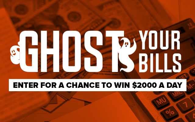 Ghost Your Bills and Win $2,000 A Day!