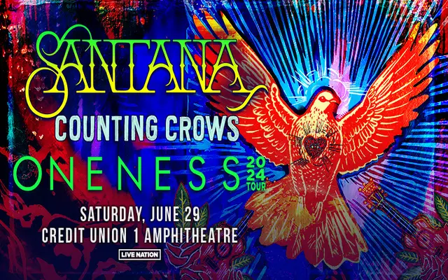 Santana with Counting Crows @ Credit Union 1 Amphitheatre